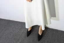 將圖片載入圖庫檢視器 TRR 半身裙飄逸長裙高腰顯瘦 好看又耐看 迷人的小女生 閉眼收
