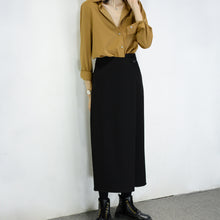 將圖片載入圖庫檢視器 TRR 不規則有點酷有點帥的半身裙 女生一粒扣長裙露腳腕休閑下裝
