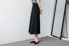 將圖片載入圖庫檢視器 TRR 半身裙飄逸長裙高腰顯瘦 好看又耐看 迷人的小女生 閉眼收
