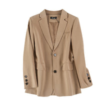 將圖片載入圖庫檢視器 2021春秋新款復古chic小西裝外套女韓版休閑氣質ins西服上衣女潮
