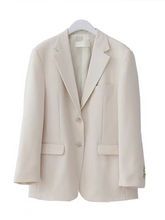 將圖片載入圖庫檢視器 2021新款黑色寬松ins西裝外套女春秋韓版網紅休閑氣質女士小西服
